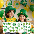 Hot Sales Green Clover Face Hat With Waterproof Stickers Temporary Irish Festival Tattoo Decals for St. Patrick's Day