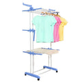 Tube Metal Clothes 3 Tier Retractable Drying Racks 3 Layers Cloths Stand Laundry Type Foldable Iron New Clothing Paper Box OEM