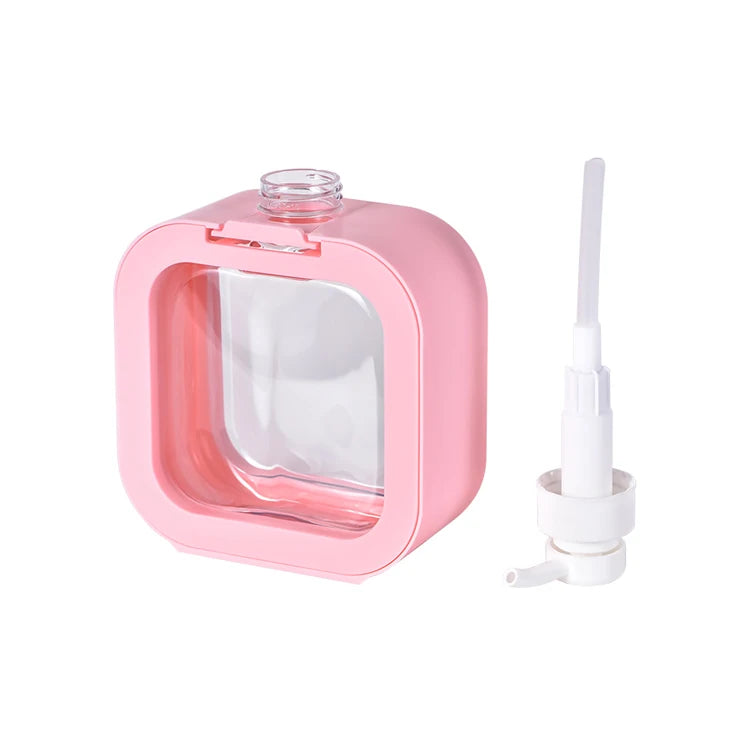 500ml Detachable Plastic Square Pump Bottle Reusable Screen Printing Cosmetic Packaging for Skin Care Shampoo Lotion Foam