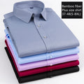 MS-31 Men's Bamboo Fiber Shirt Business Non-iron Tooling Shirt Long Sleeve Shirt