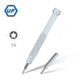 Hot Selling Mini Precision Screwdriver Set Steel Handle with Chrome Finish 2pcs T4 Bits