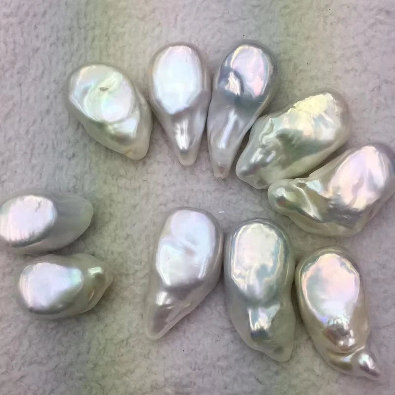 Fengzuan Jewelry Natural Loose Baroque Pearl 10-17 mm Full Hole 1A Irregular Baroque Pearl for Jewelry Making