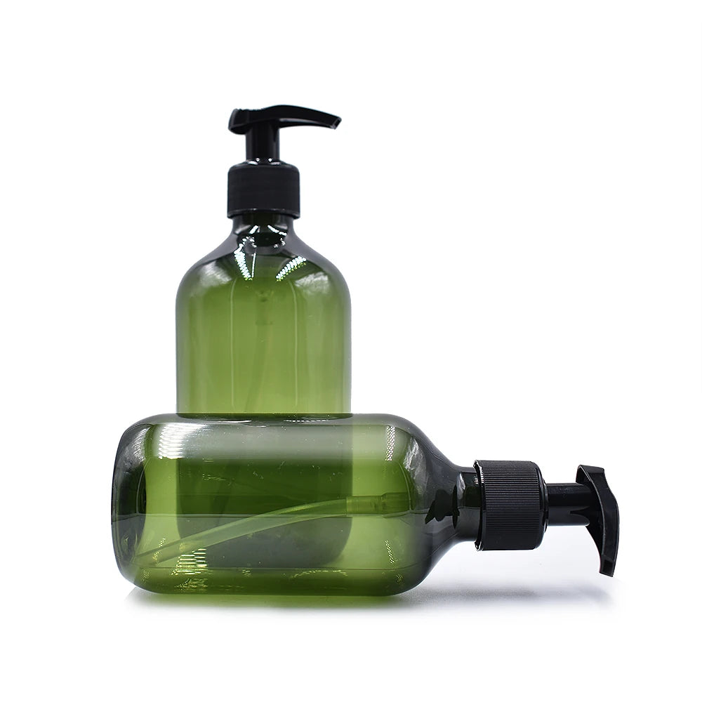 Empty PET Plastic Body Lotion Shampoo Conditioner/Shower Gel Bottles 300ml/500ml 100pcs MOQ Screen Printing Pump Sprayer