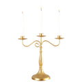 American New Style Wedding Valentine's Day Gold Elegant Metal Handmade Home Decoration Candlestick Holder