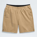 Men's Regular Fit Elastic Waistband Shorts Side Split Zippered Pockets Gym Shorts
