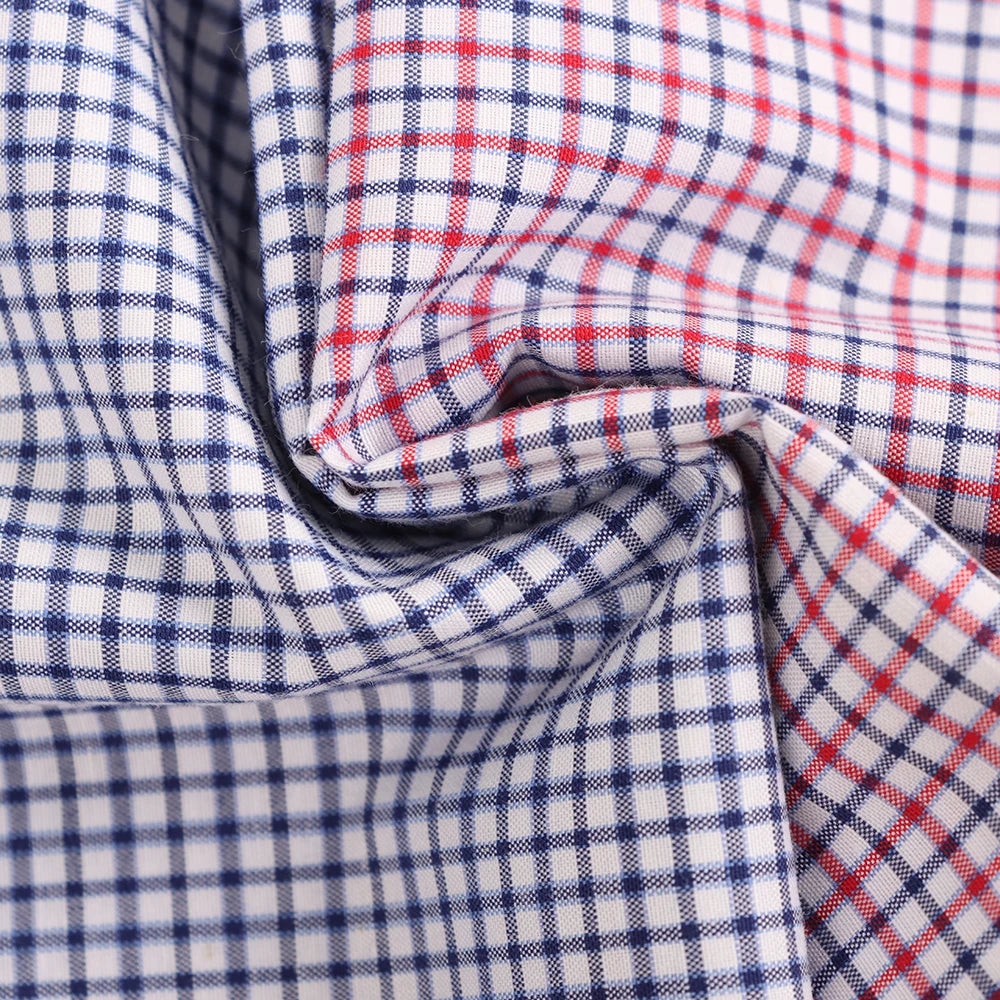 Factory Price 116gsm Plaid Fabric 40% Polyester 30%Cotton 30%Viscose Woven Uniform Cloth for Boys Dress Plain Style