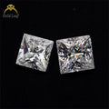 Gemstone Factory Wholesale Square Princess Cut Loose D-VVS1 Excellent Cut White Clear Moissanite Diamond  Loose Gemstones