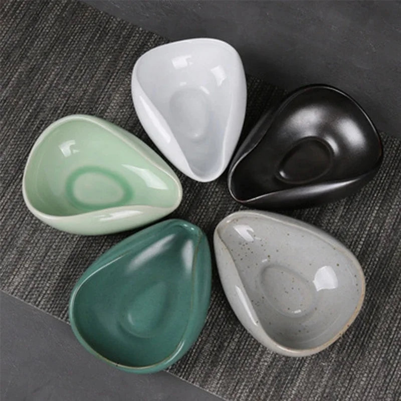 Ceramic Teaspoons Kung Fu Tea Set Accessories Tea Tray Ornaments Retro White Porcelain Celadon Tea Spoon Shovel
