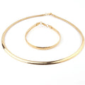 6MM Stainless Steel Necklace Bracelet Set European Meijia African Hip Hop Accessories