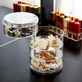 Four-layer Jewelry Holding Box Clear Plastic Cosmetic case for Make-up