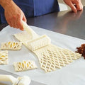 HelloWorld Pie Pizza Cookie Cutter Pastry Plastic Baking Tools Bakeware Embossing Dough Roller Lattice Cutter Craft Kitchen Tool