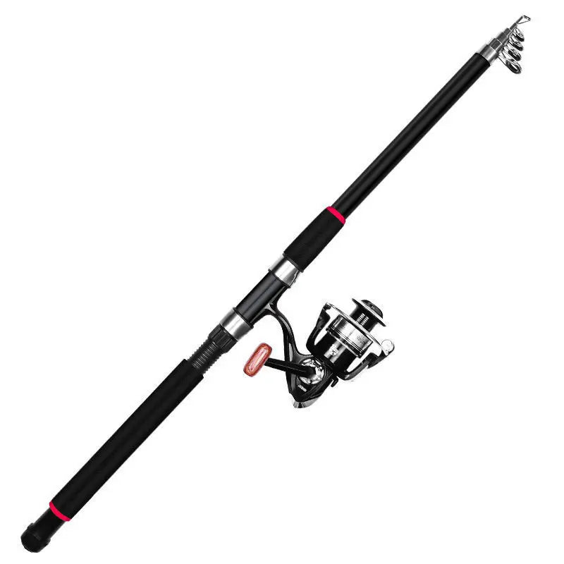 Topline Hot Selling Super Hard Carbon Fishing Rod Spinning Casting Reel Combo Full Set for Lake Stream River with Slow Action