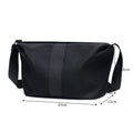 Black Botegga Veneta Fashionable Single Shoulder Crossbody Sling Messenger Bag Nylon for Women and Men