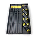 Hot Sell 5 Pairs Black Fiberglass Chopsticks (Fu) with Ceramic Rest Eco-Friendly Party Gift Box
