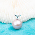 P030927 DIY 7-9mm Natural Freshwater Pearl Pendant Accessory 925 Sterling Silver Engagement Jewelry Necklace for Women