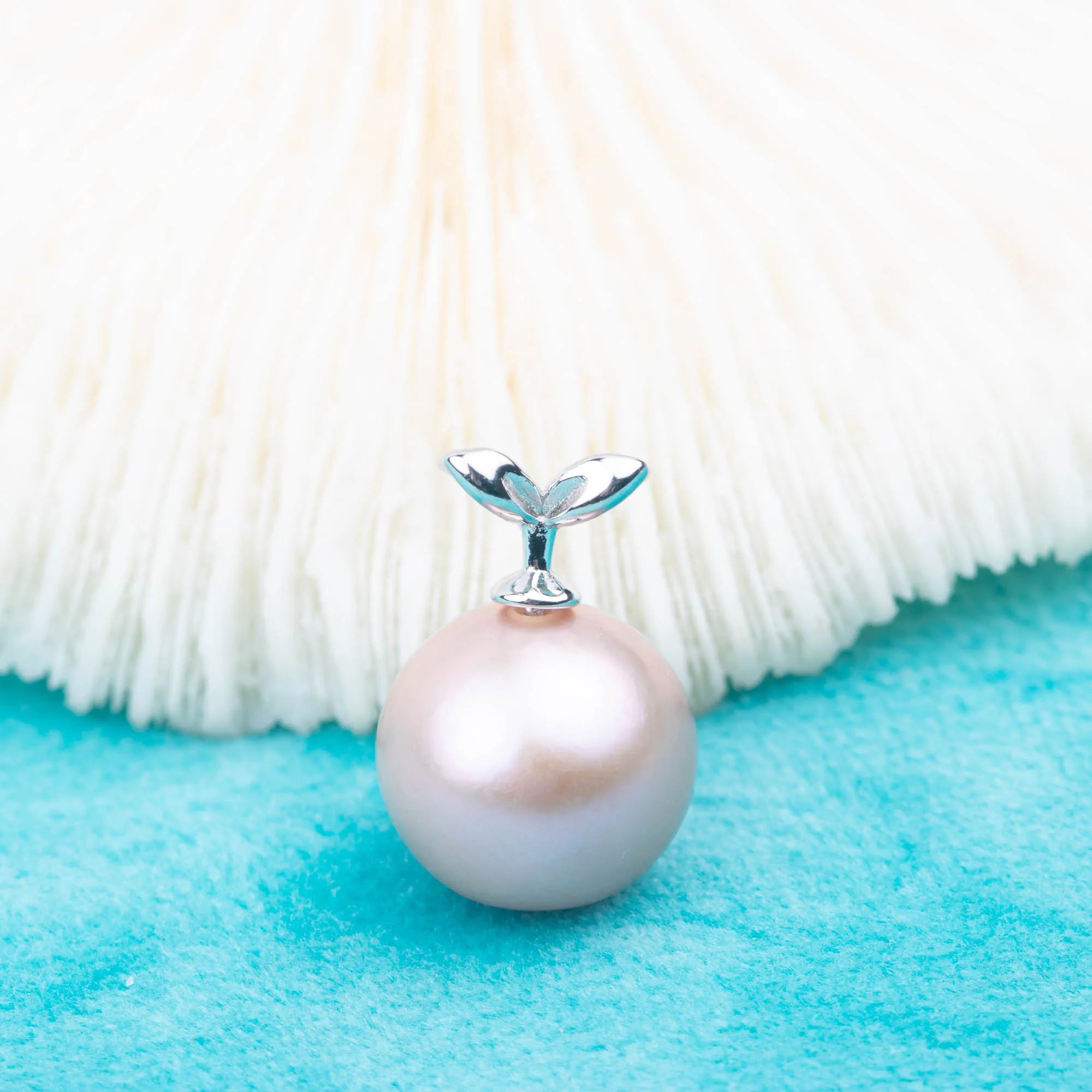 P030927 DIY 7-9mm Natural Freshwater Pearl Pendant Accessory 925 Sterling Silver Engagement Jewelry Necklace for Women