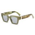 New Arrival Trendy Marbling square Men Sunglasses Fashion Designer Women Shades 2024