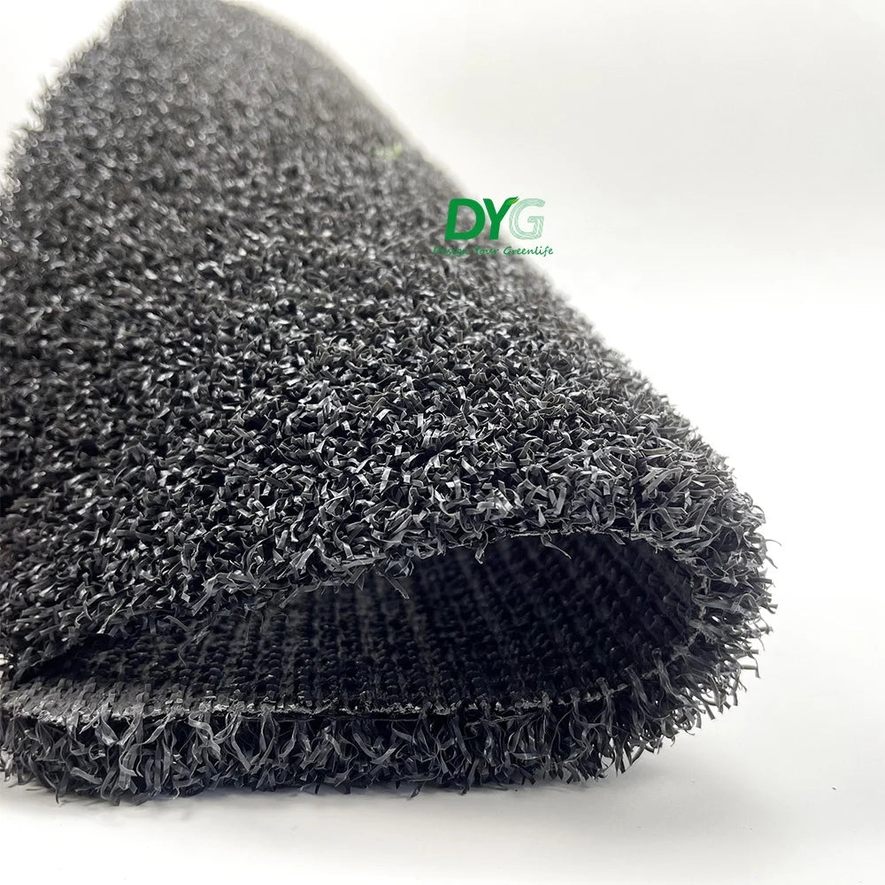Black Mat Artificial Grass Outdoor Mini Golf Carpet 15mm Artificial Golf Grass Putting Green Golf Turf Roll