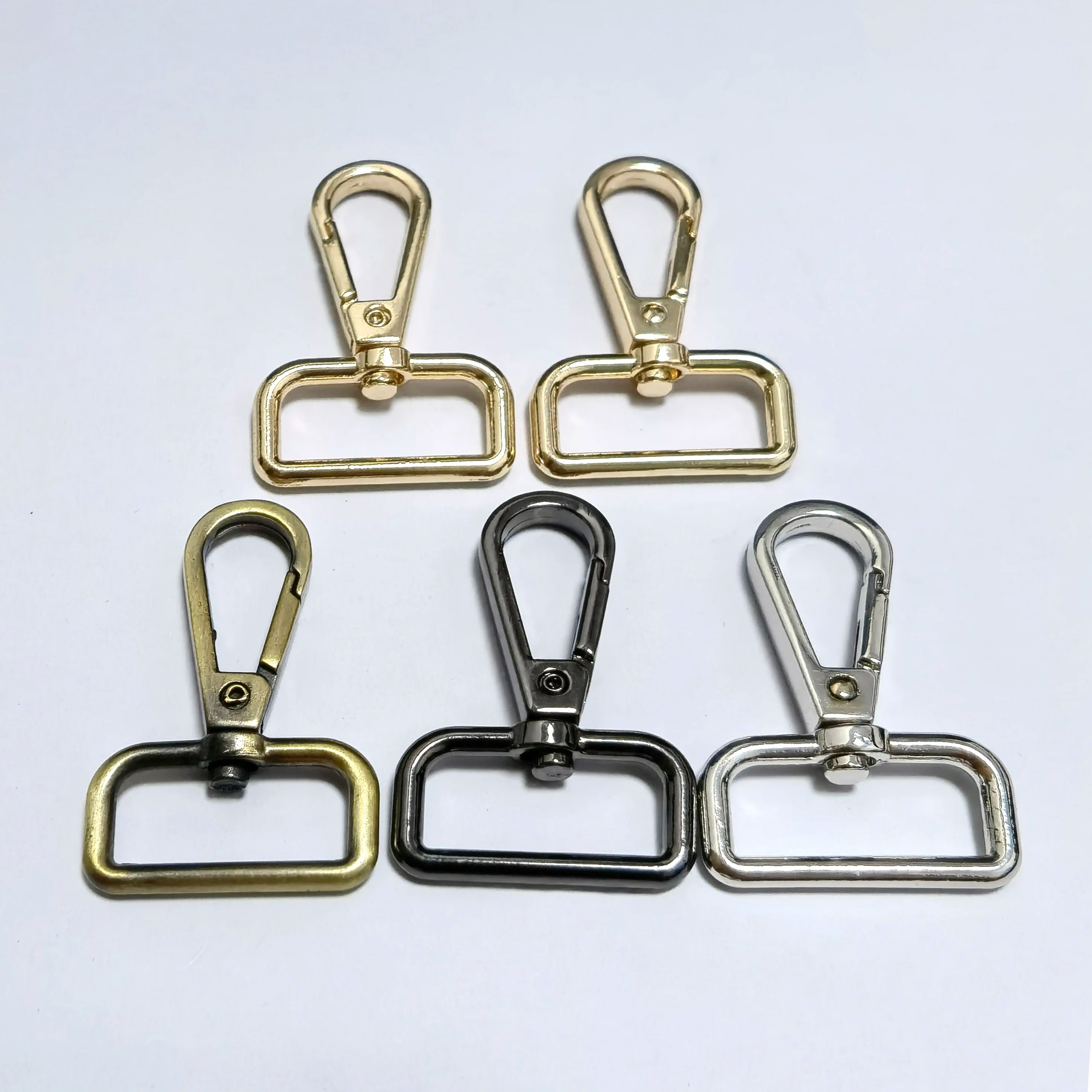 Spring Swivel Lobster Clasp Light Gold Metal Snap Hook for Sling Bag