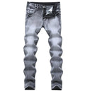 Custom New Design Men Fashion Jeans Trouser OEM Denim Ripped  Hip Hop Streetwear Stretch Men Jeans