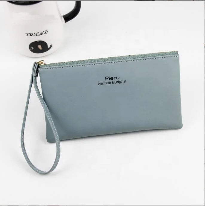 Hot sale females large Capacity clutches wallet long zipper cell phone pu leather wallet for women wallet ladies with wristlet