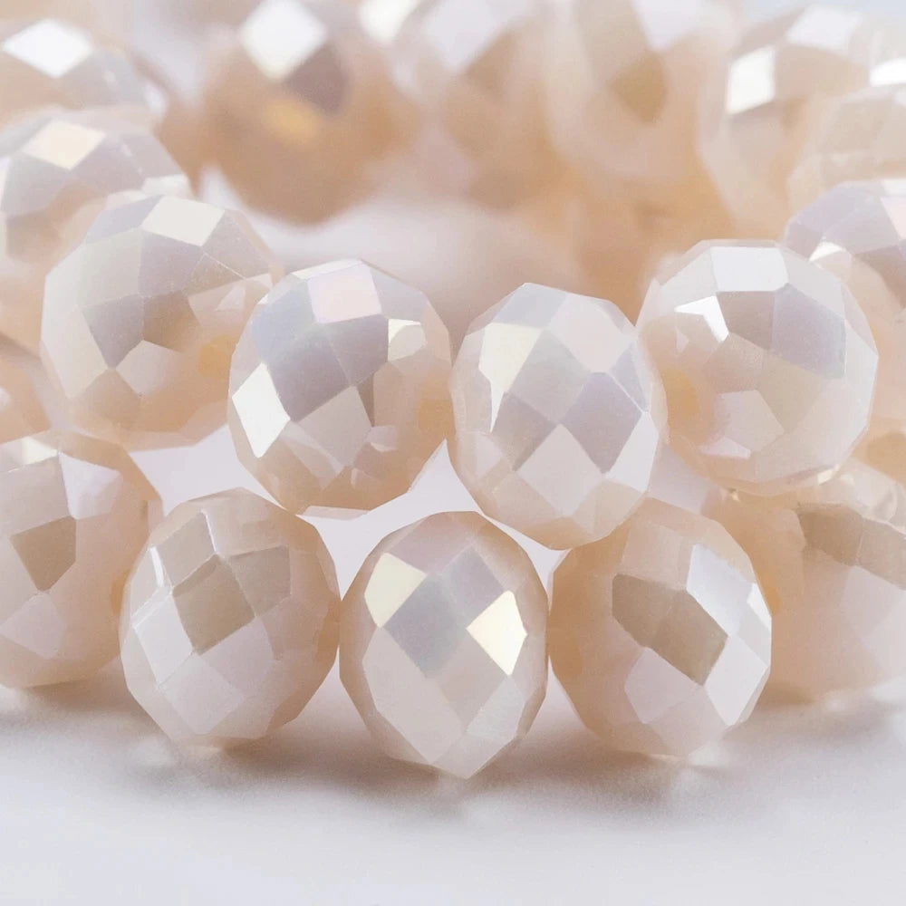 Wholesale 4mm Czech Pearl Colour Glass Beads for Making Bracelet Necklace Accessories Rondelle Spacer Beads