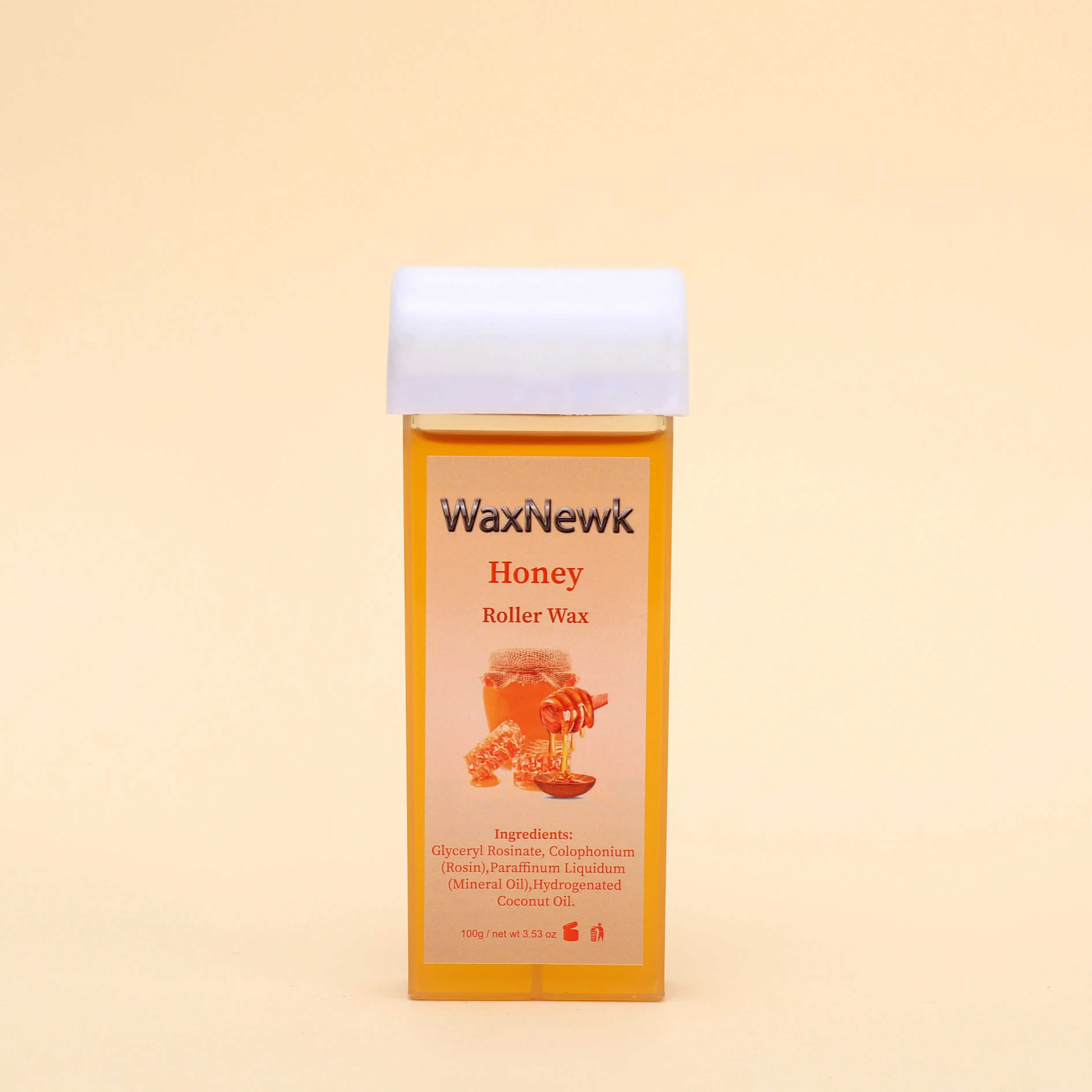 WaxNewK 100g Honey Roll on Hot Film Depilating Wax Hair Removal Soft Hair Removal Liposoluble Roller Wax