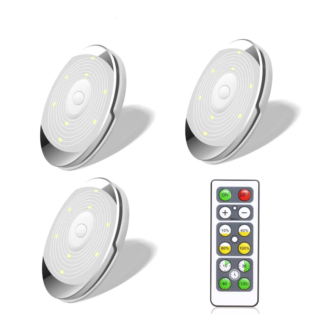Led Puck Lightswireless Under Cabinet Lighting with Remote Lighting and Circuitry Design Modern Living Room Shadeless 1-year 50