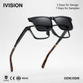 Luxury Trendy Retro TR90 Magnetic Sunglasses Magnetic Clip Polarized Glasses Set Fashionable Vintage Glasses Wholesale