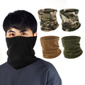 Winter Custom Logo Camo Pattern Black Color Neck Warmer Tube Face Cover Polar Fleece Thermal Ski Multi Bandana MegaBDM