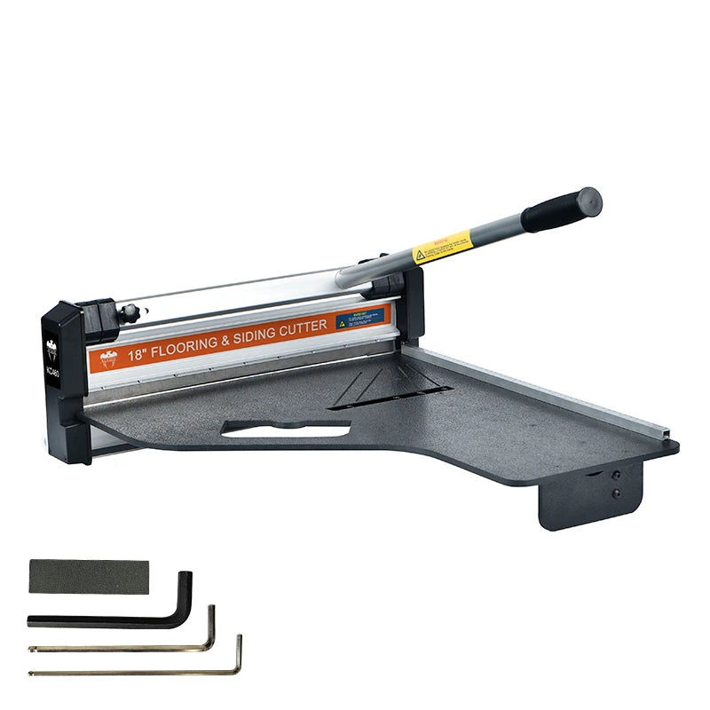 KS EAGLE Built-In Precision Angled Laminate Floor Cutter Vinyl Flooring Cutter 18" Blade Length Extended Handle Fixed Fence