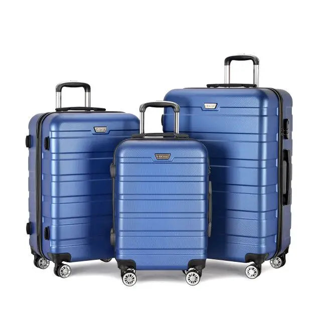 Factory Direct 20 Inch Vintage ABS Aluminum Trolley Luggage Light Weight 4 Silent Casters TSA Classic Simple Travel Bag