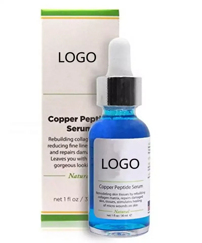 Wholesale Skin Revitalizer Anti Aging Collagen Moisturizer GHK-CU Copper Peptide Anti Wrinkle Serum Moisturizer