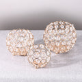Nordic Luxury Wedding Gold Metal Tea Light Table Candle Holder Votive Crystal Candle Holders Weddings Centerpieces Decorative
