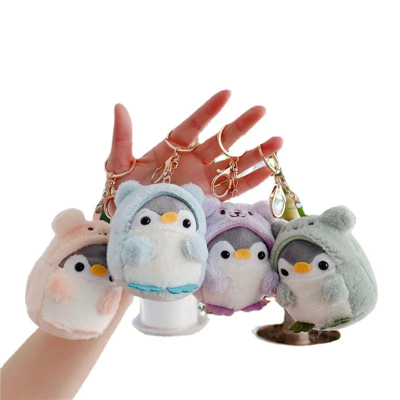 Hot Sale Custom Plush Doll 10cm Penguin Plush Keychain Cute Penguin Keychain Plush
