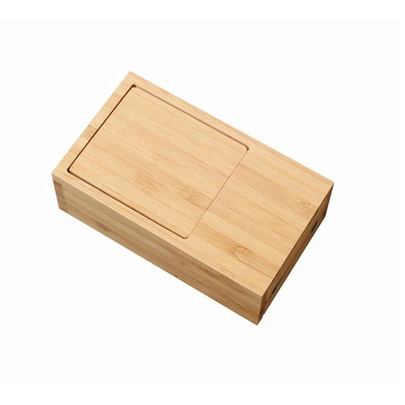 Handcrafted Industrial-Style Bamboo Dice Tower for RPGs Board Games Rectangle Multifunction Wood Dice Box Medical Kit Storage