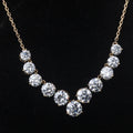 Pretty and Fashionable HTHP 18K Rose Gold GH SI Lab Created Diamond Pendant Necklace for Men and Women