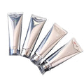 Custom Logo 80ml Silver Lotion Squeeze Bottle Cosmetics Packaging Hand Cream Body Face Cleanser 80g Aluminum Cosmetic Tube Soft