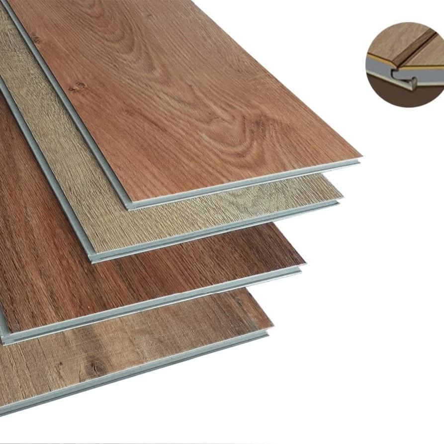 Hot Sale 4mm 5mm 6mm 7mm Click Lock Spc Vinyl Flooring Tile Plastic Luxury Vinyl Plank