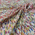 Gorgeous Sequin Fabric Lace Colorful Heavy Embroidery Mesh Material Sparkling Sequined Lace Fabric for Party Dress