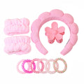 New Make up Headband Elastic Hair Band Wrist Band Set Spa Make up Skin Care Headband Wash Face Cosmetic Headband