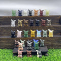Natural Gemstone Pikachu Crystal Hand Carving Healing Stone Cartoon Yellow Honey Calcite Animal Pokeman Pikachu