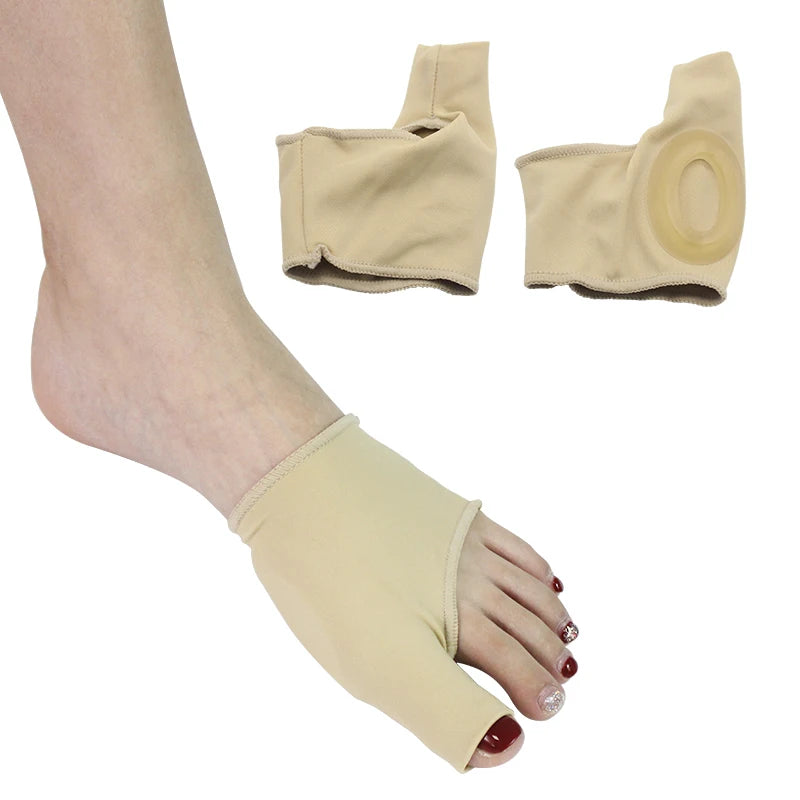 Gel Toe Separator Splint Spacers Soft Toes Foot Alignment Sock Individual Pedicure 1Pair Bunion Corrector Care Silicone