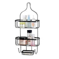 Large 3-Tier Black Metal Shower Caddy Bathroom Set with Premium Shower Accessories