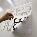 Customized  Lettering Sticker Vinyl Die Cut Sticker Transfer Car Stickers