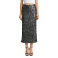 Wholesale Women's Fashionable Sparkling Sequin Skirt Advanced Long Black Korean Skirts