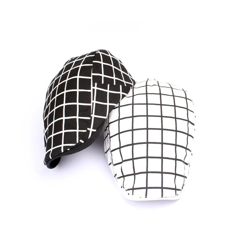 Wholesale Plaids Men Spring & Summer Man Fashion Hats Flat Ivy Caps Hats