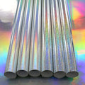 Poster Materials Eco Solvent UV Latex Printable 120 Microns Holographic Dots/Shimmer Silver Printing Self Adhesive Vinyl