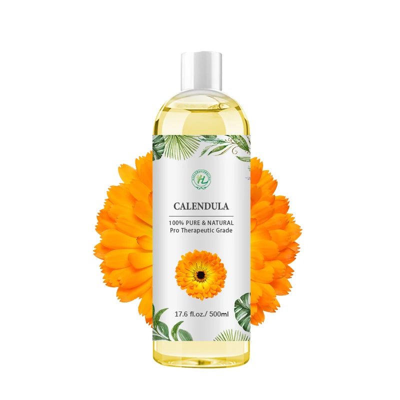 China Calendula Oil for Skin Hair Face Care - 100% Pure Natural Premium Carrier Oil Infused Cosmetic Grade | OEM 500mL