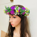 New Rose Headband for Floral Artificial Wedding Party Graduation Accessories Island Dancing